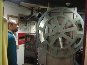 Neil in Projection Room